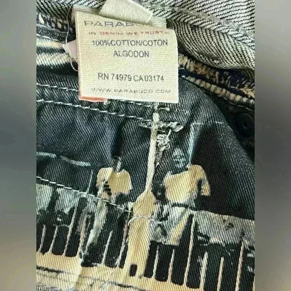 Men's Sz 31 Parasuco Denim Embroidered Fashion Jeans - Picture 13 of 16